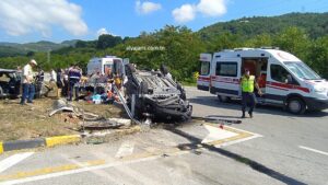 Bartın Kurucaşile Karayolunda Feci Kaza: 1’i Ağır 8 Yaralı