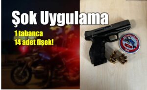 Tabanca ve Fişek Şok Uygulamasında Ele Geçirildi