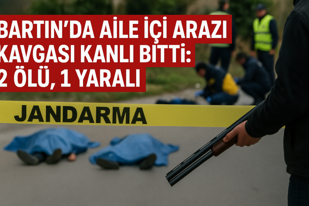 Bartın’da Aile İçi Arazi Kavgası Kanlı Bitti: 2 Ölü, 1 Yaralı
